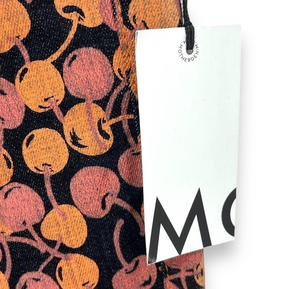 MOTHER The Looker NWT Cherry Pickin' Printed Low Rise Skinny Jeans Size 25 - Picture 9 of 16